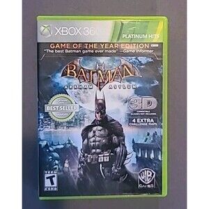 Xbox 360 Batman: Arkham Asylum - Game of the Year Edition 2010 CIB Tested